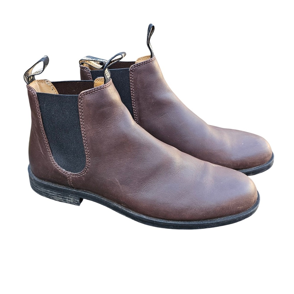 Blundstone Dress Chelsea Boots Mens 10.5 Brown Leather Slip On Heritage Gorpcore